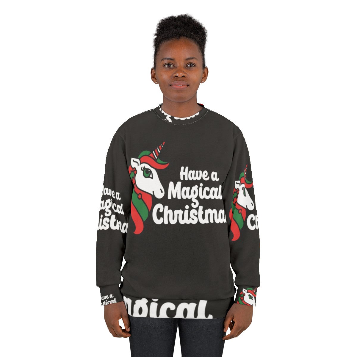 Magical Christmas Unicorn Sweatshirt - women