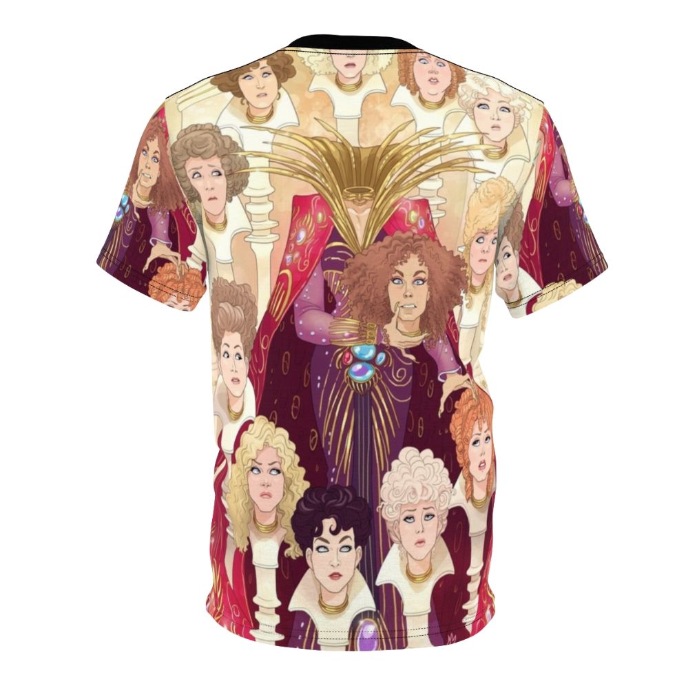 Retro AOP t-shirt featuring Princess Mombi from the 1980s fantasy film Return to Oz - Back