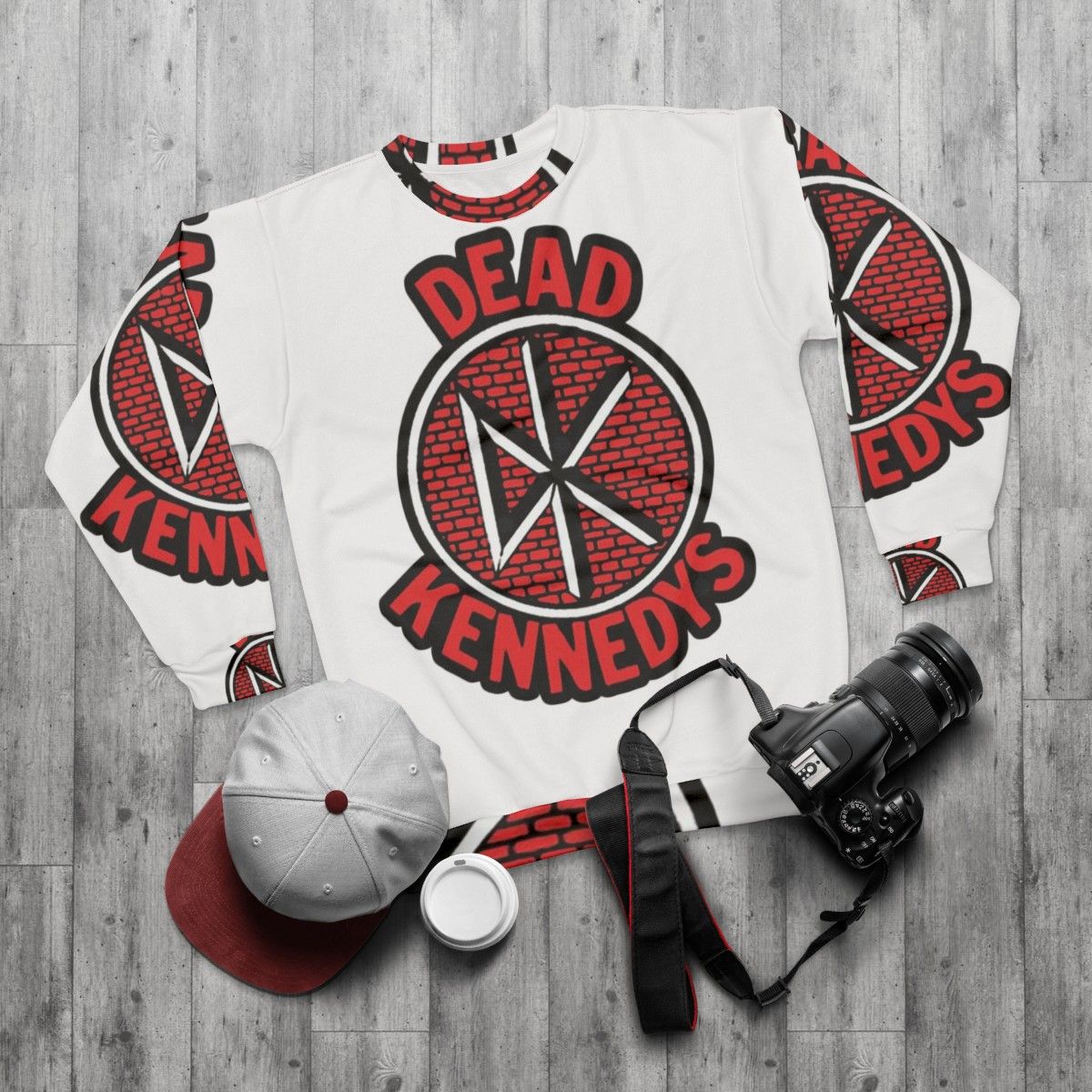 Dead Kennedys Legendary American Punk Rock Band Sweatshirt - flat lay