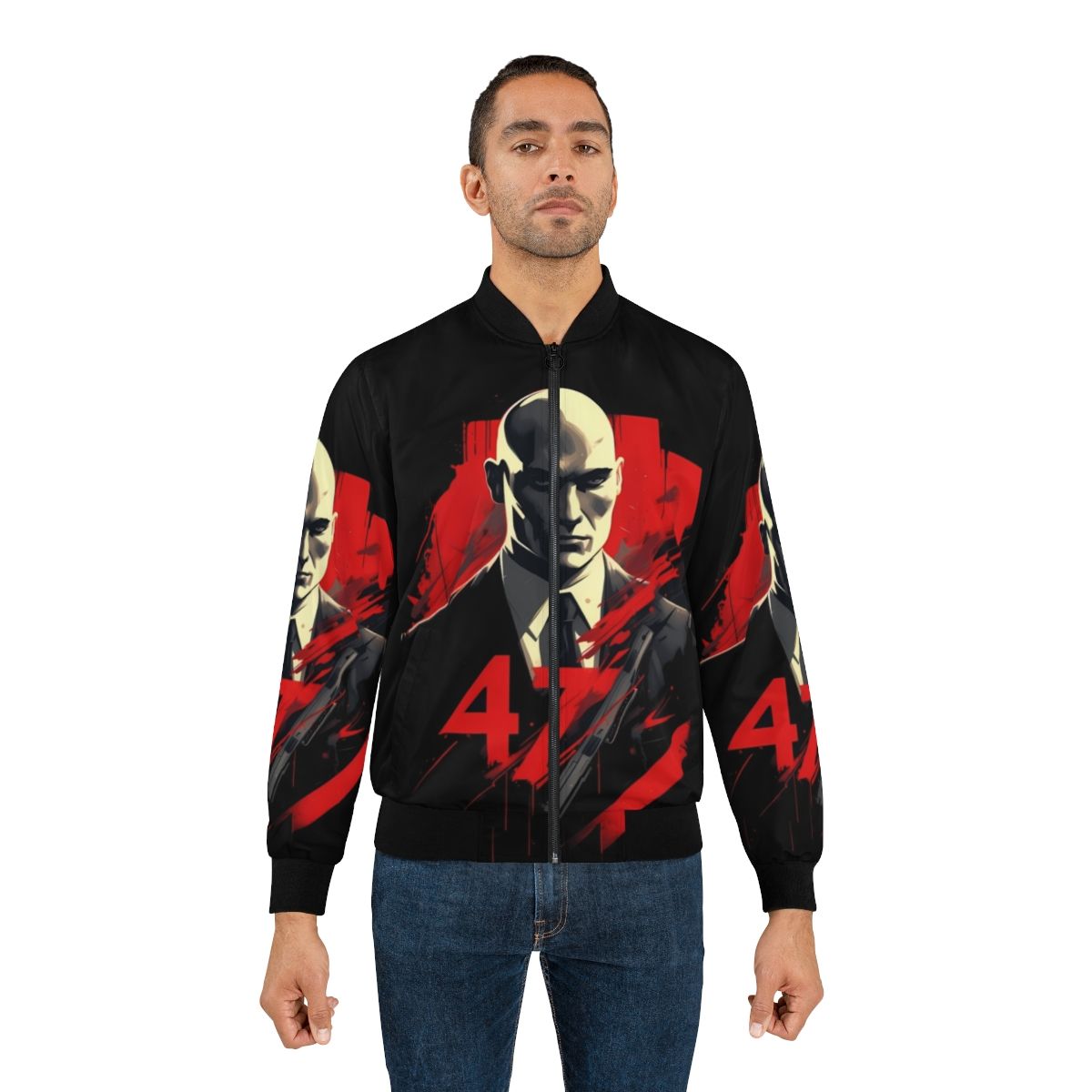 Agent 47 Bomber Jacket, a stylish gaming jacket for Hitman fans - Lifestyle