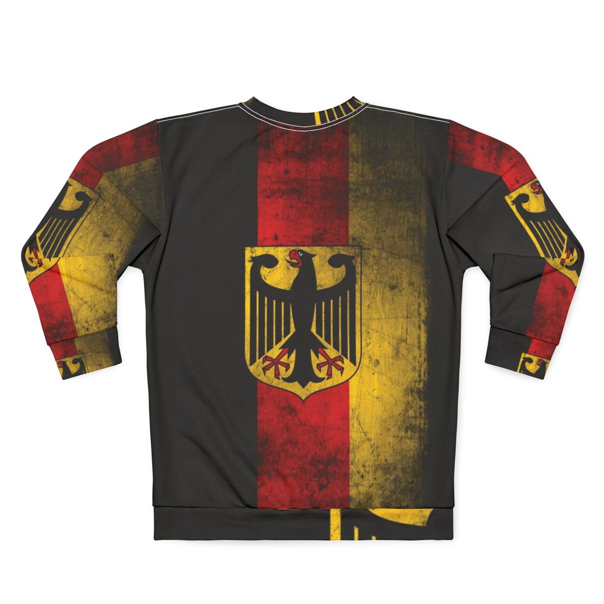 Germany Flag Eagle Coat of Arms Bundesadler Patriotic Sweatshirt - Back