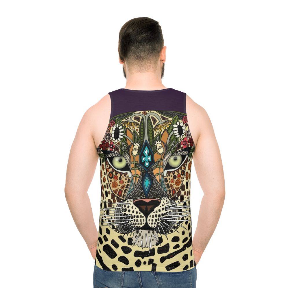 Leopard Queen Unisex Tank Top - men back