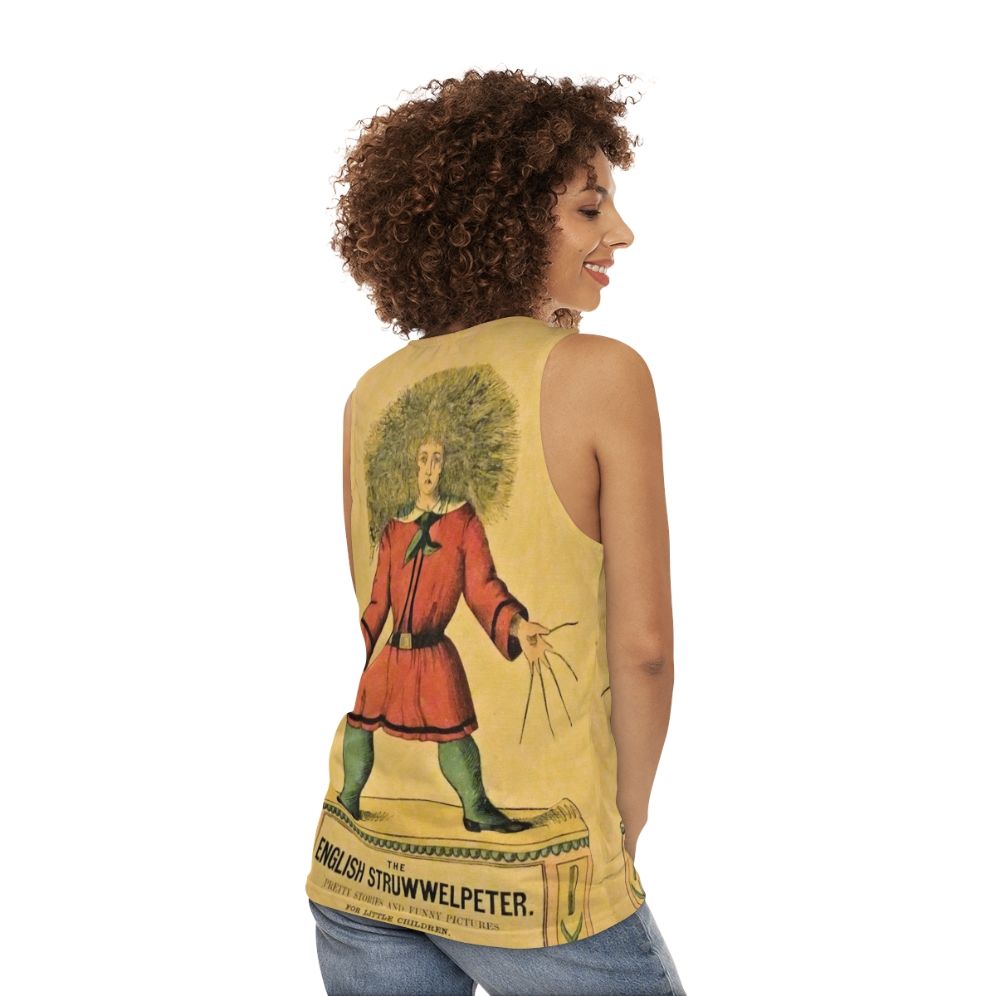 Struwwelpeter unisex tank top with horror-inspired design - women back