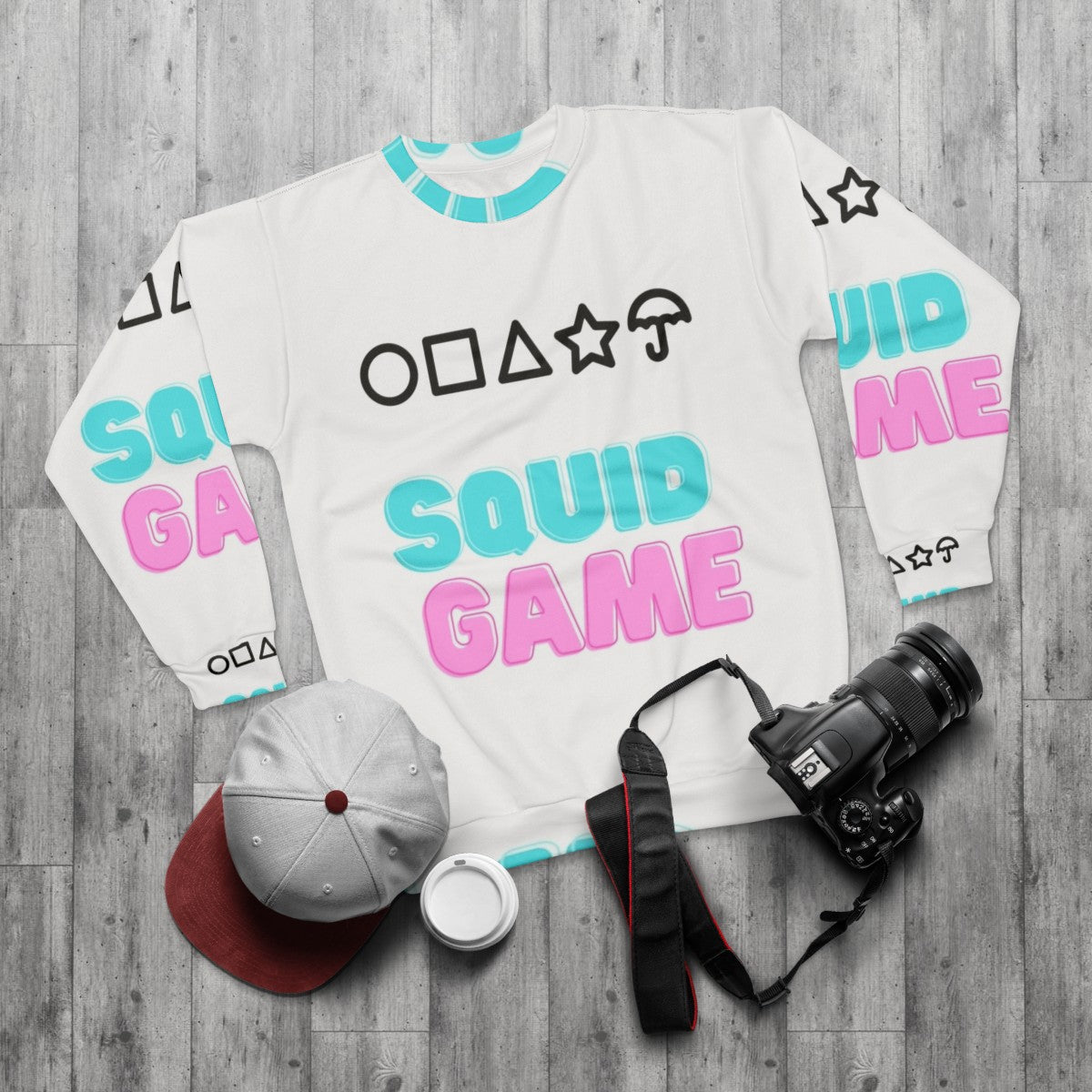 Squid Game Inspired Sweatshirt - flat lay