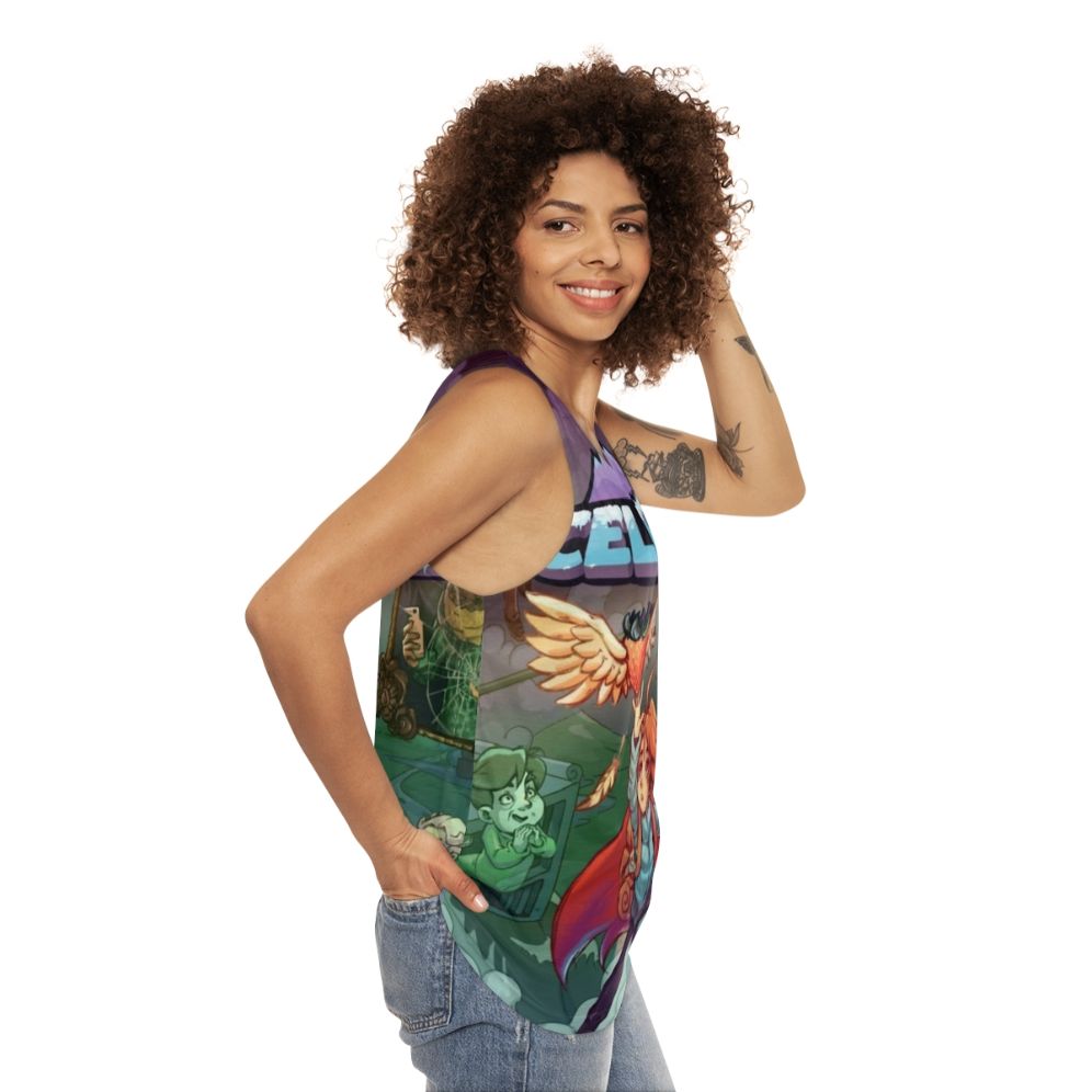 Celeste video game inspired unisex tank top - women side