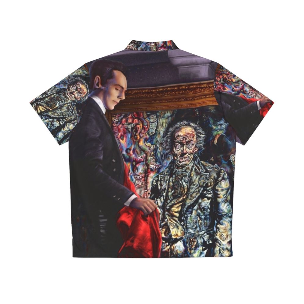 Dorian Gray Revisited Hawaiian Shirt with Gothic Horror Theme - Back