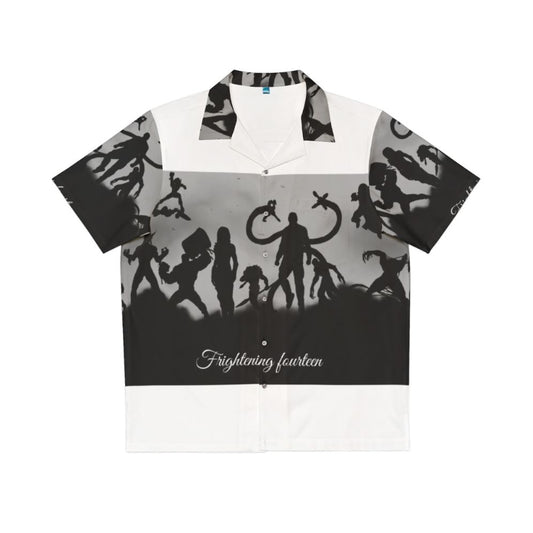 hawaiian villain spider shirt featuring 14 sinister spider villains