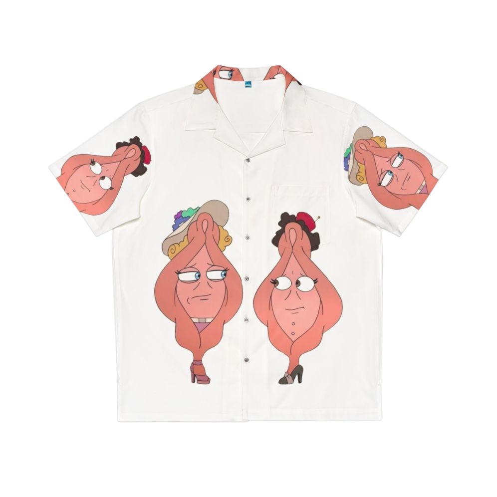 Women's Big Mouth Vagina Hawaiian Shirt