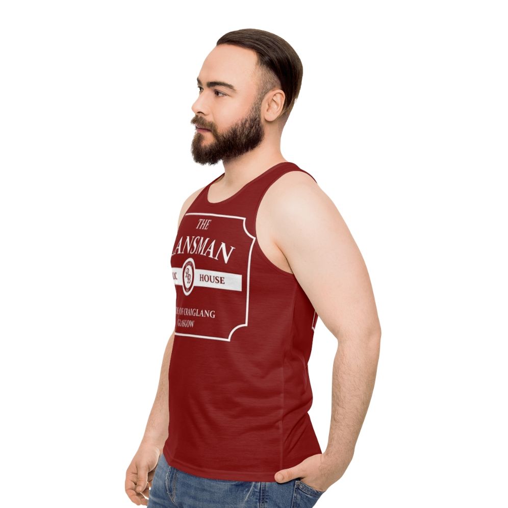 The Clansman Pub Unisex Tank Top - Still Game Merchandise - men side