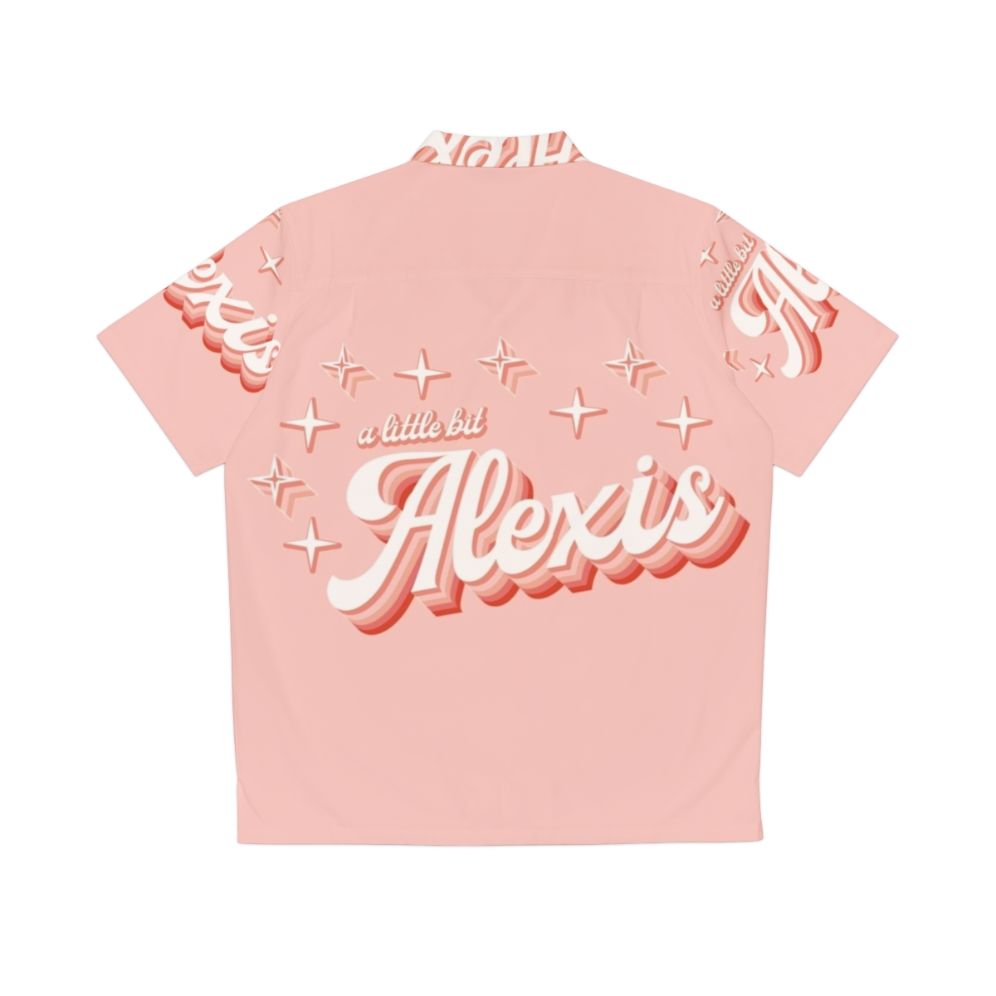 Alexis Rose "A Little Bit Alexis" Hawaiian Shirt with Retro Stars - Back