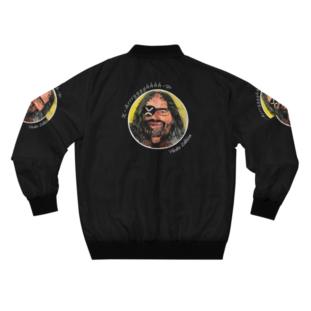 XRP Crypto Enthusiast Bomber Jacket with David Schwartz Design - Back