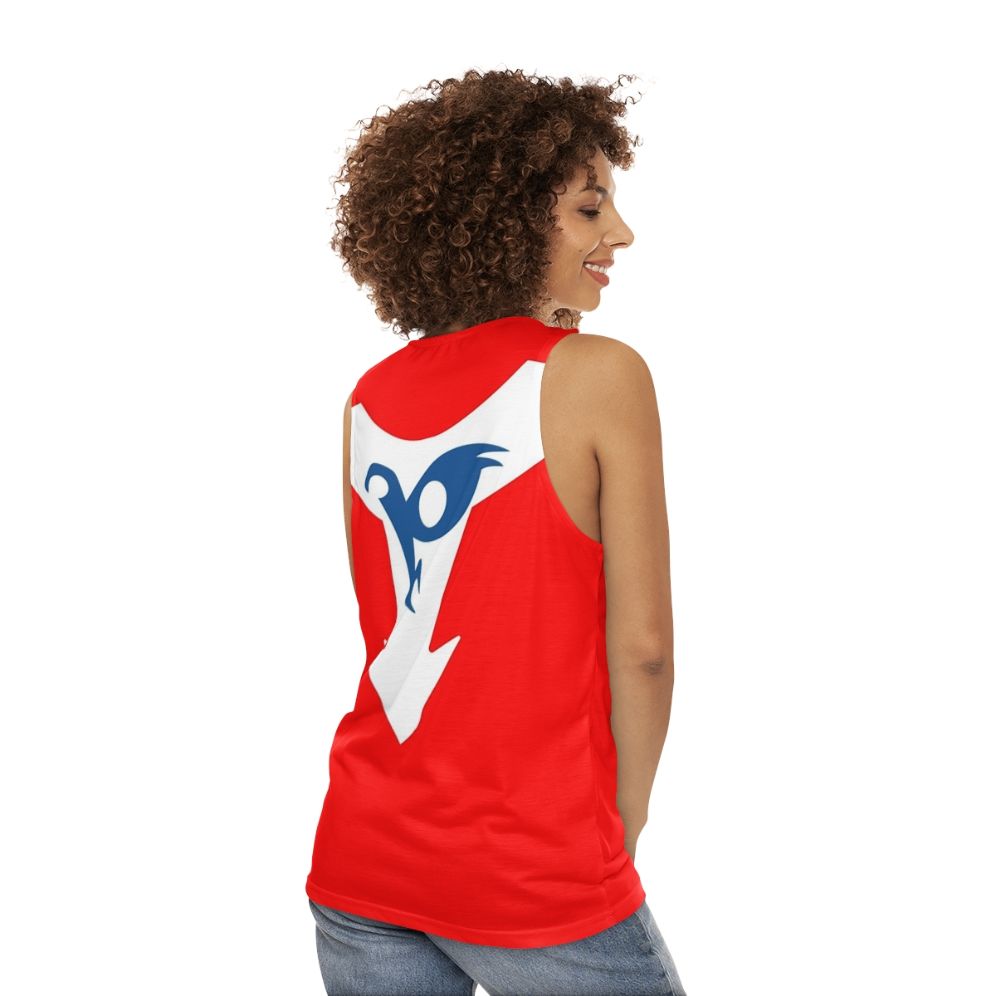 Retro Anime-Inspired Hurricane Polimar Unisex Tank Top - women back