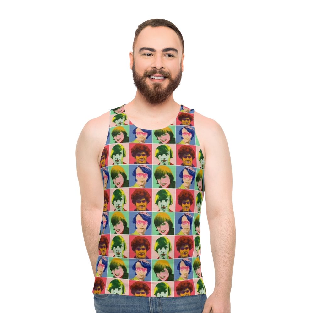 Warhol Monkees Checkered Unisex Tank Top - men