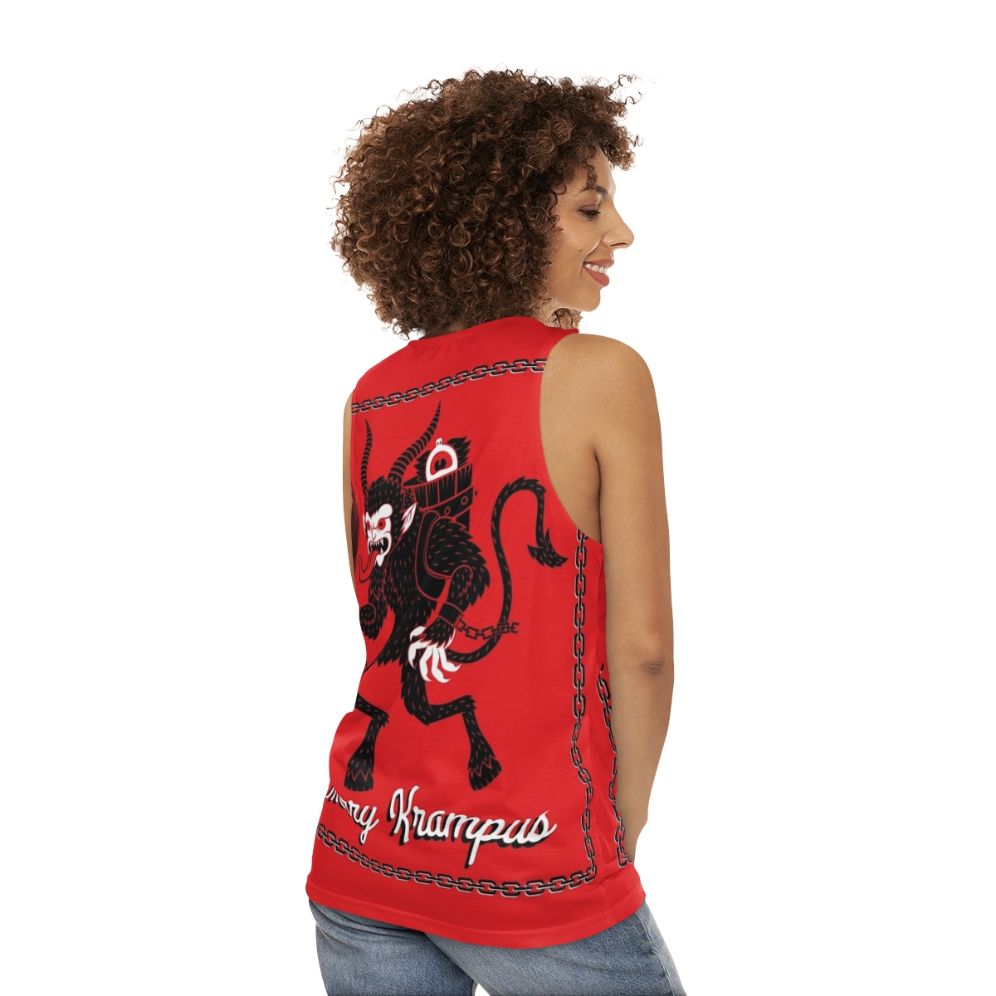 Merry Krampus unisex tank top - women back