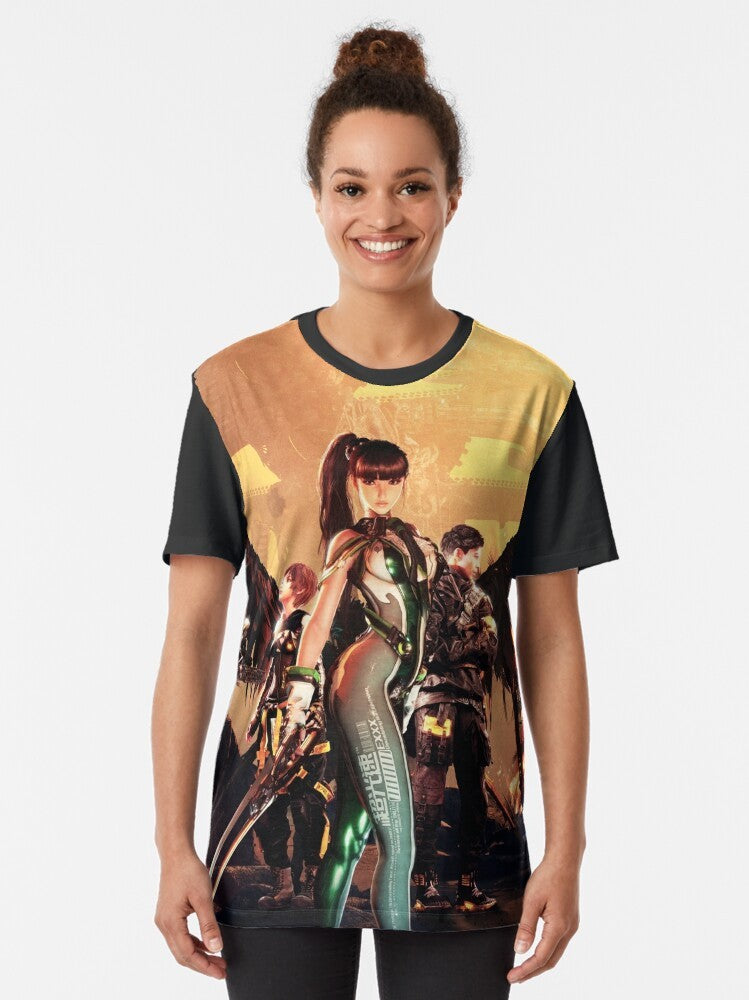 Stellar Blade video game character graphic t-shirt design - Women