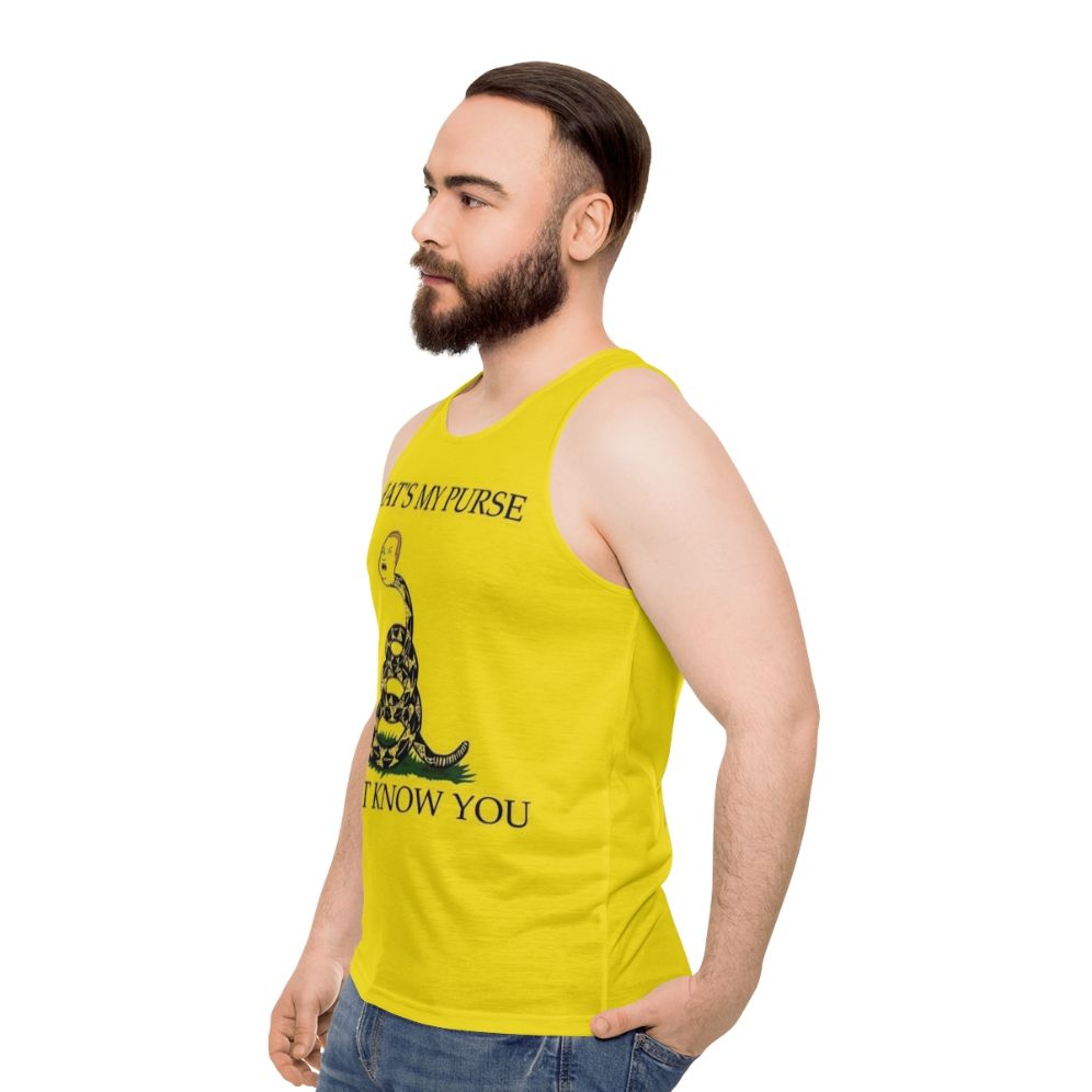 Unisex "That's My Purse, I Don't Know You" Funny Tank Top - men side