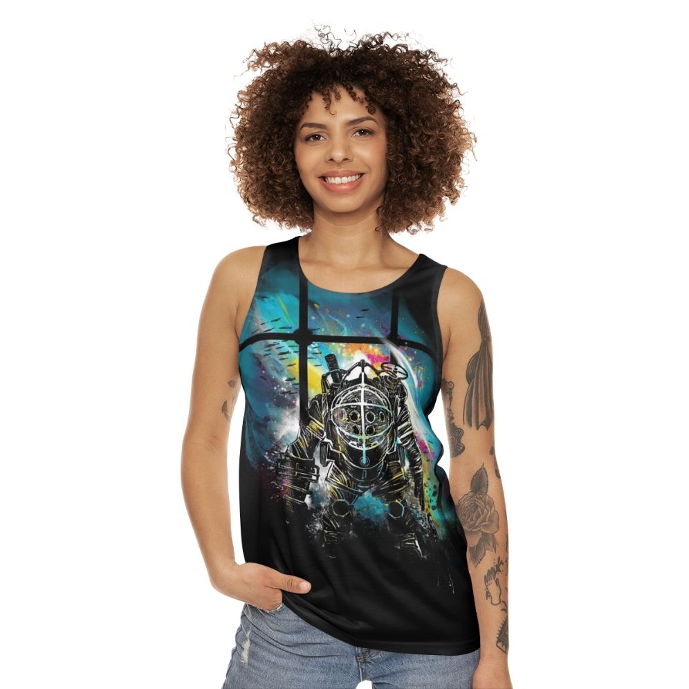 Bioshock inspired Mr Bubbles unisex tank top - women