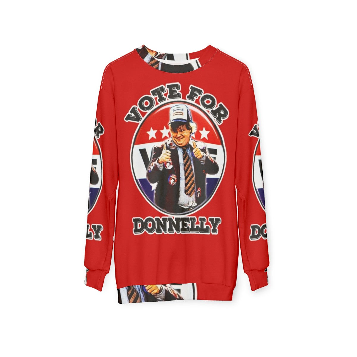 Vote for Donnelly Black Sheep SNL Political Sweatshirt - hanging