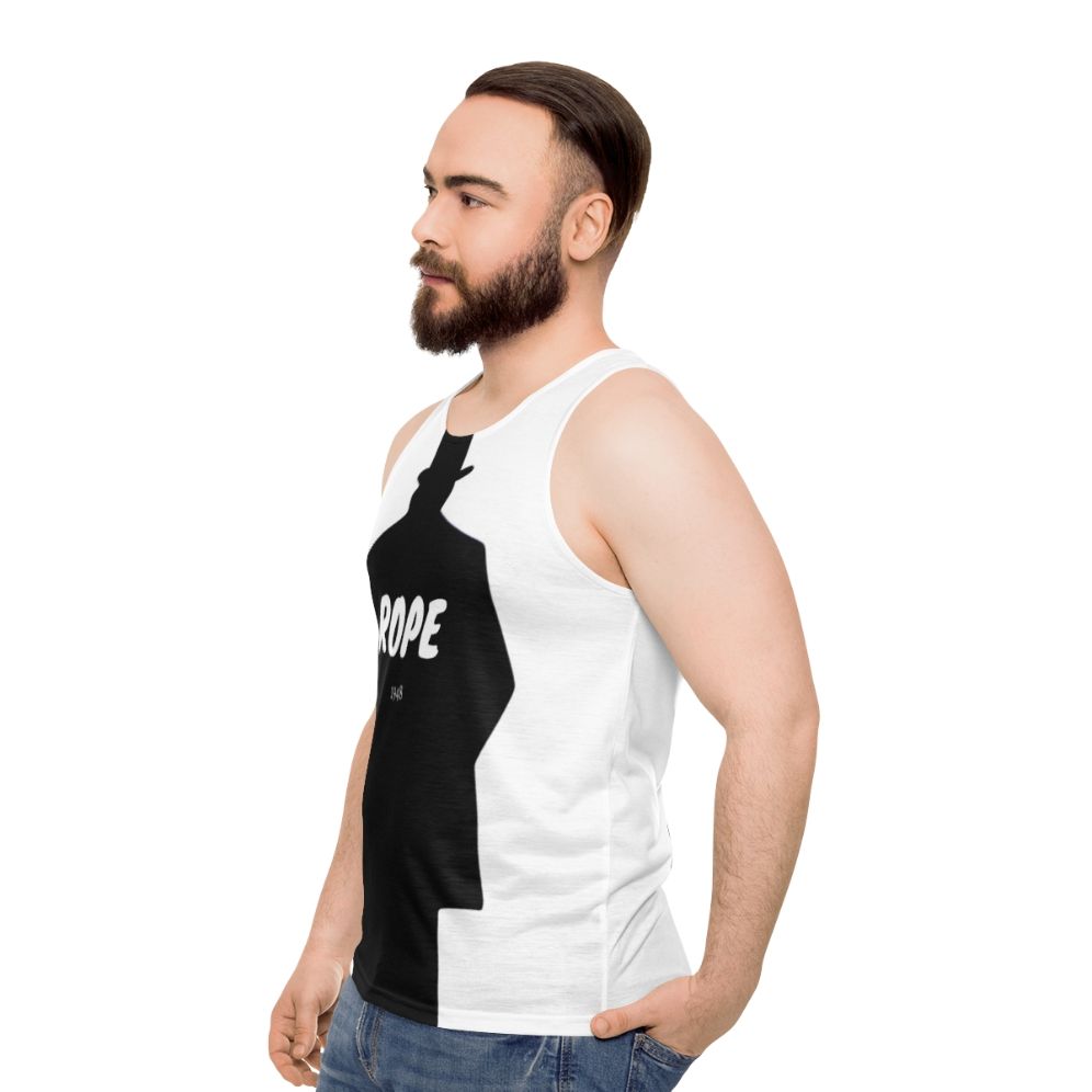 Alfred Hitchcock movie unisex tank top - men side