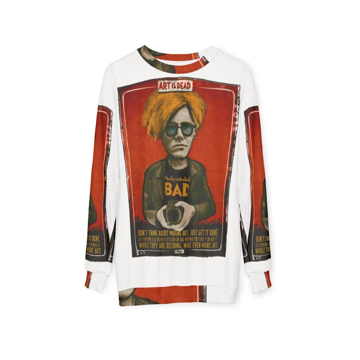 Andy Warhol Pop Art Design Sweatshirt - hanging