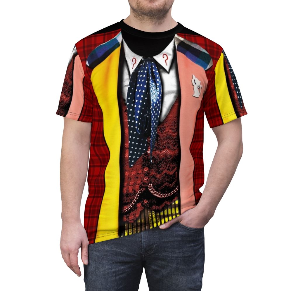 Retro-inspired 6th Doctor T-Shirt featuring the iconic Time Lord from Doctor Who - men front