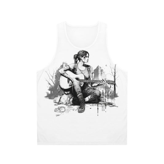 Ellie from The Last of Us video game fanart unisex tank top