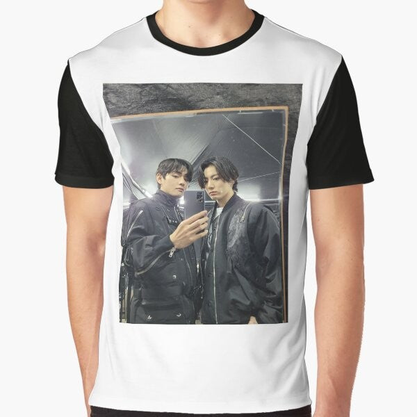 BTS Taehyung and Jungkook (Taekook) Selfie Graphic T-Shirt