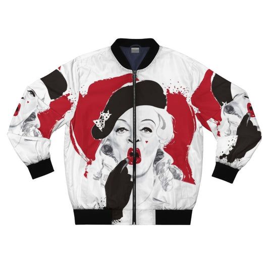 Baby Jane Lipstick Bomber Jacket with iconic design