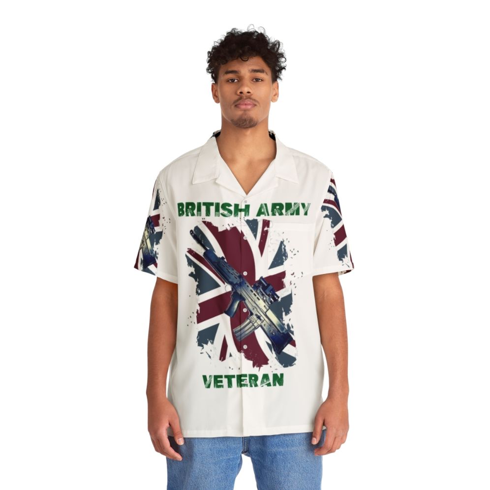 British military Hawaiian shirt for army veterans and UK soldiers - People Front