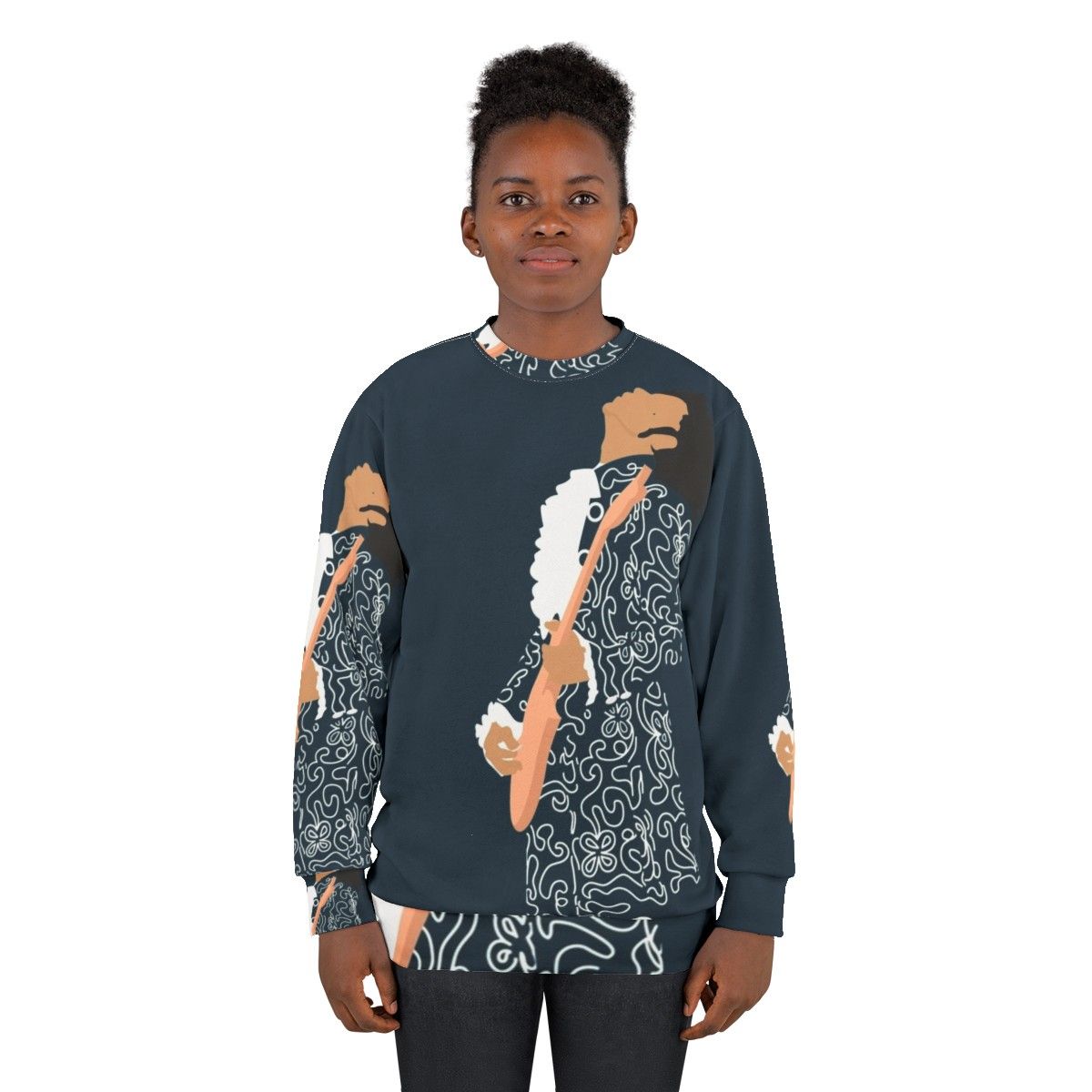 Mozart Sweatshirt featuring the composer's portrait - women