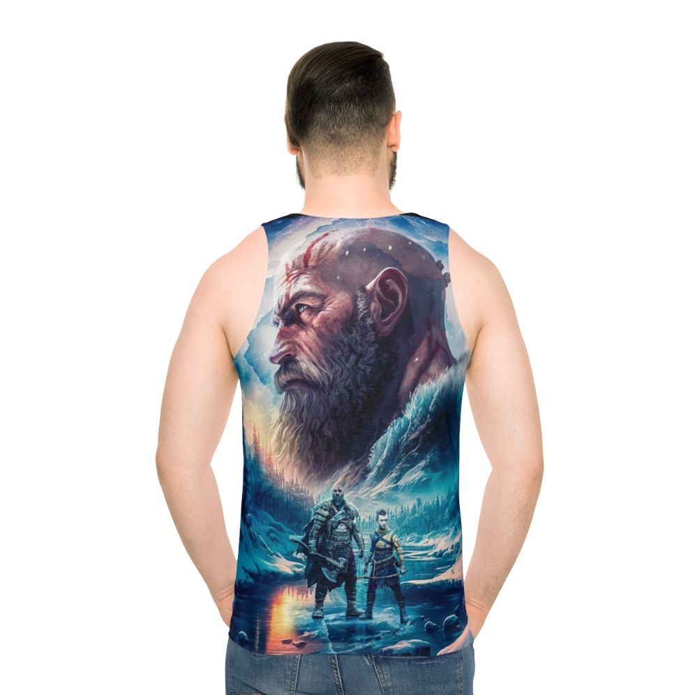 God of War Ragnarok Unisex Tank Top - men back