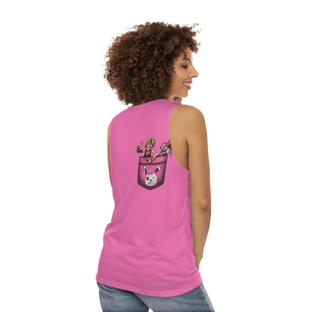 Borderlands Tiny Tina Pocket Unisex Tank Top - women back