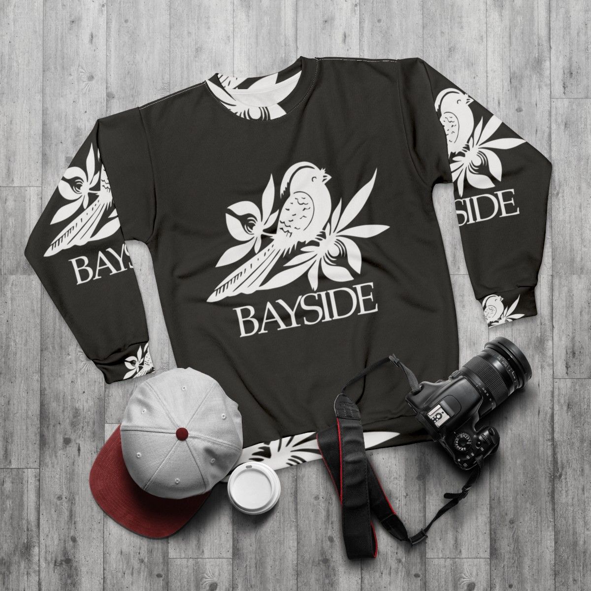 Bayside Band Pop Punk Sweatshirt - flat lay