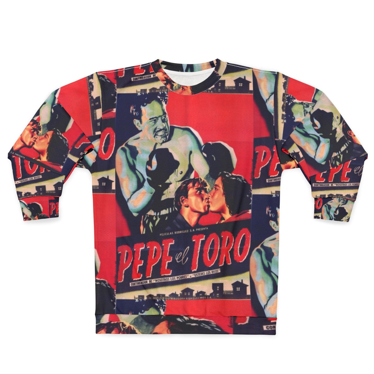 Vintage Mexican Cinema Icons Sweatshirt featuring Pedro Infante and Pepe el Toro