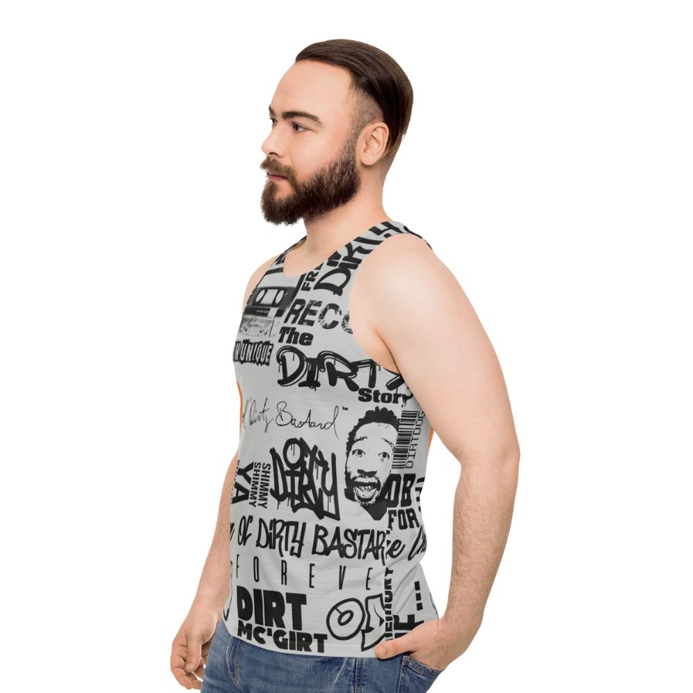 ODB Word Cloud Hip Hop Tank Top - men side