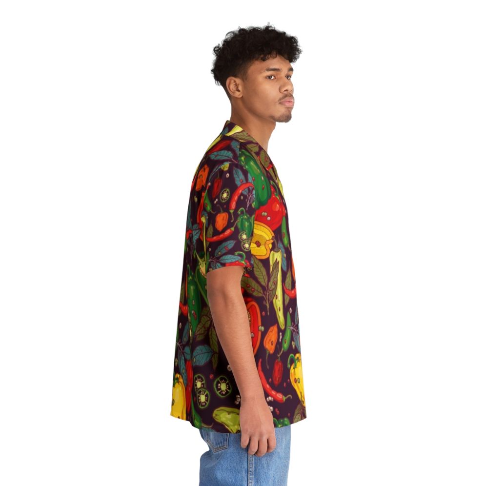 Spicy Hot Hawaiian Shirt with Vibrant Pepper Pattern - People Pight