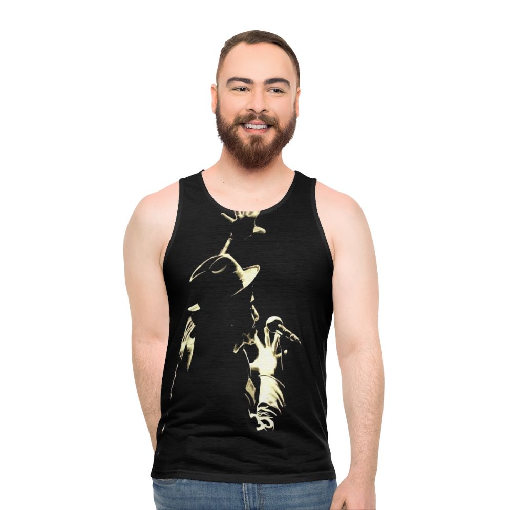 Tom Waits Unisex Music Graphic Tank Top - men