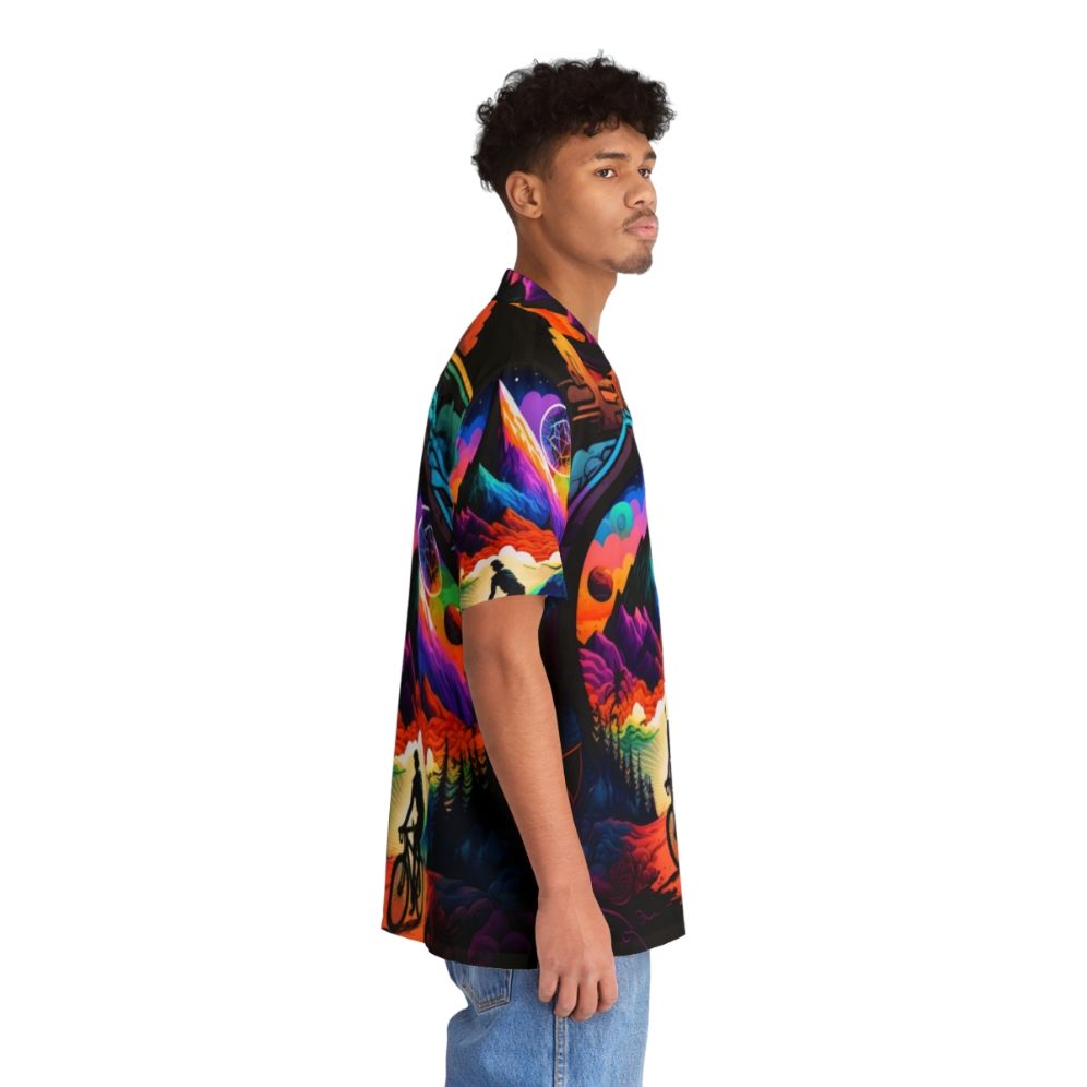 Trippy psychedelic Bicycle Day 1943 colorful Hawaiian shirt - People Pight