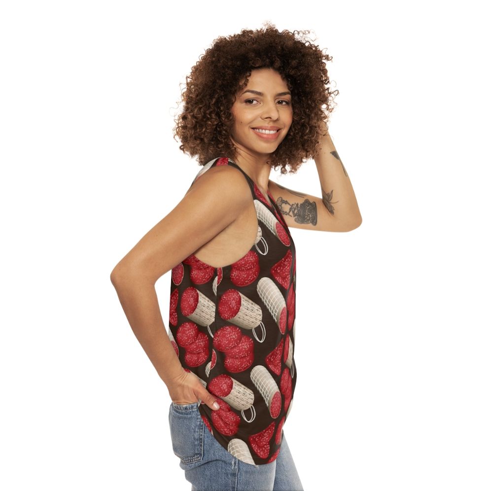 Salami time unisex tank top - women side