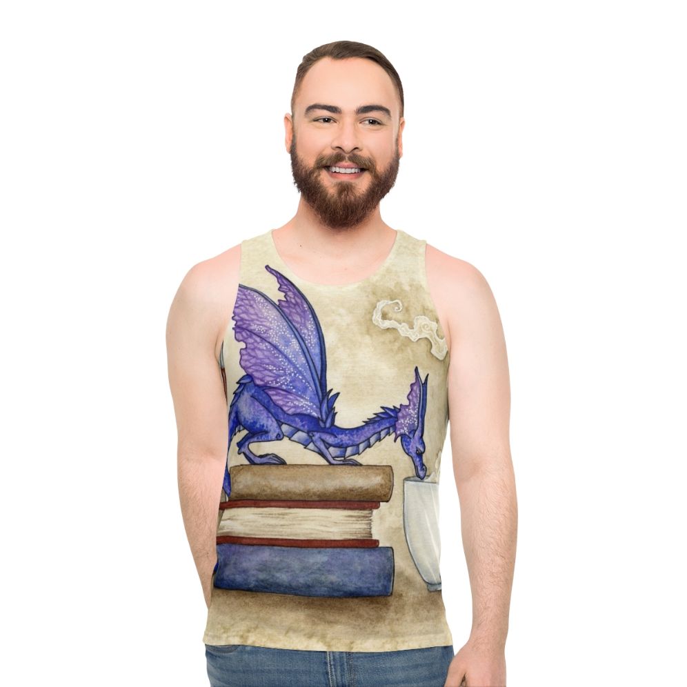 Fantasy dragon unisex tank top - men