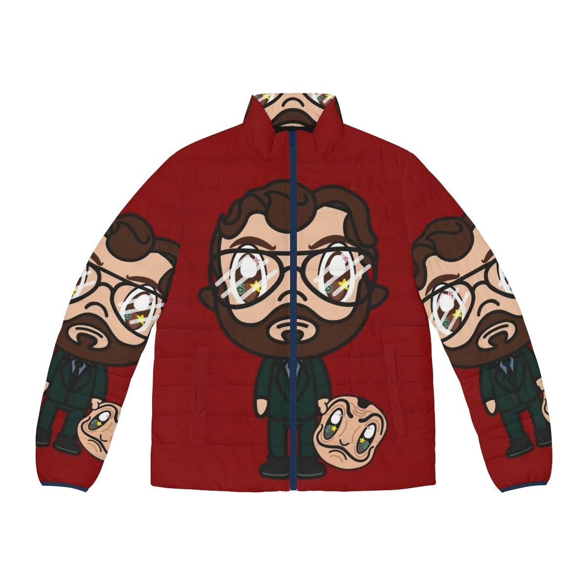 Money Heist The Paper House Teacher Puffer Jacket