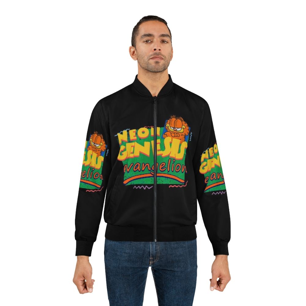 Neon Genesis Evangelion Garfield Bomber Jacket - Lifestyle