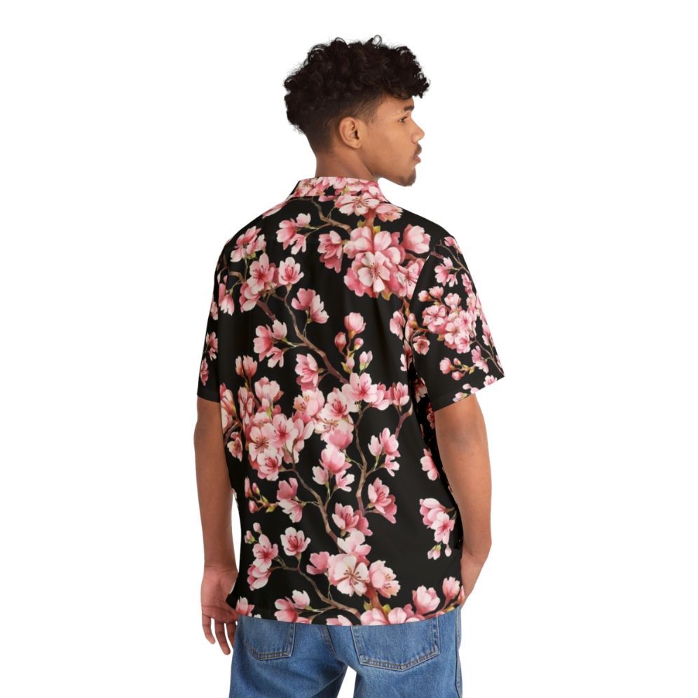 Cherry Blossom Floral Pattern Hawaiian Shirt - People Back