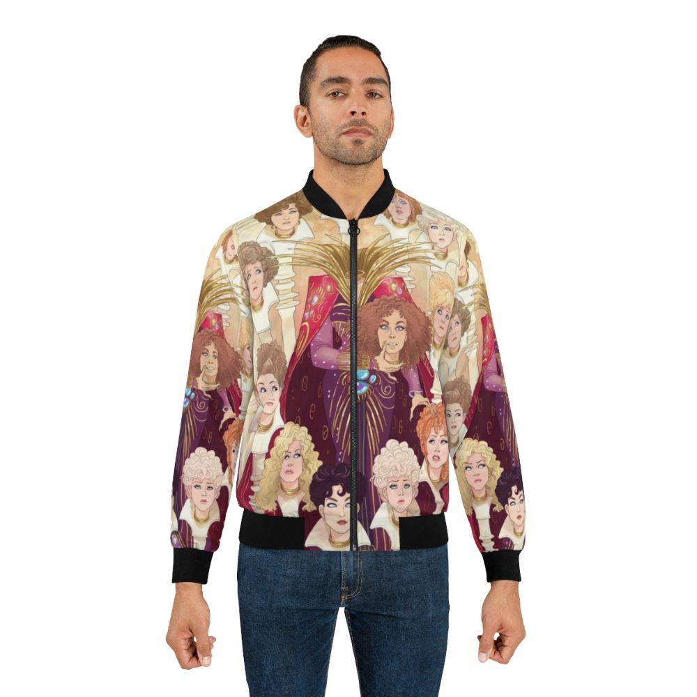 80s inspired bomber jacket with fantasy art design - Lifestyle