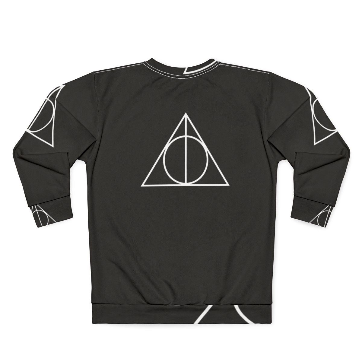 Deathly Hallows Sweatshirt featuring the iconic symbol from the Harry Potter series - Back