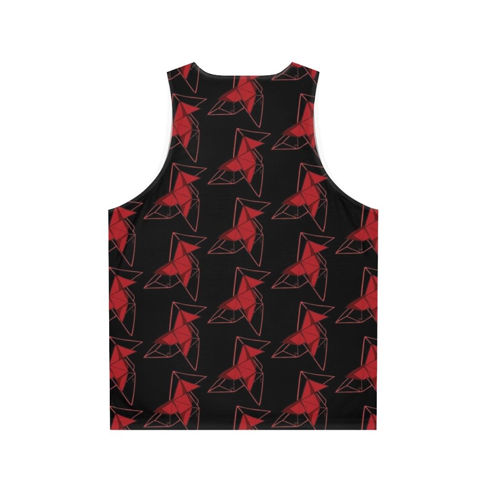 Money Heist Origami Bird Unisex Tank Top - Back