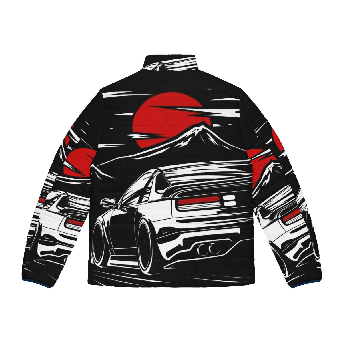 Nissan 300ZX Z32 Fairlady Puffer Jacket - Stylish JDM Car Enthusiast Apparel - Back