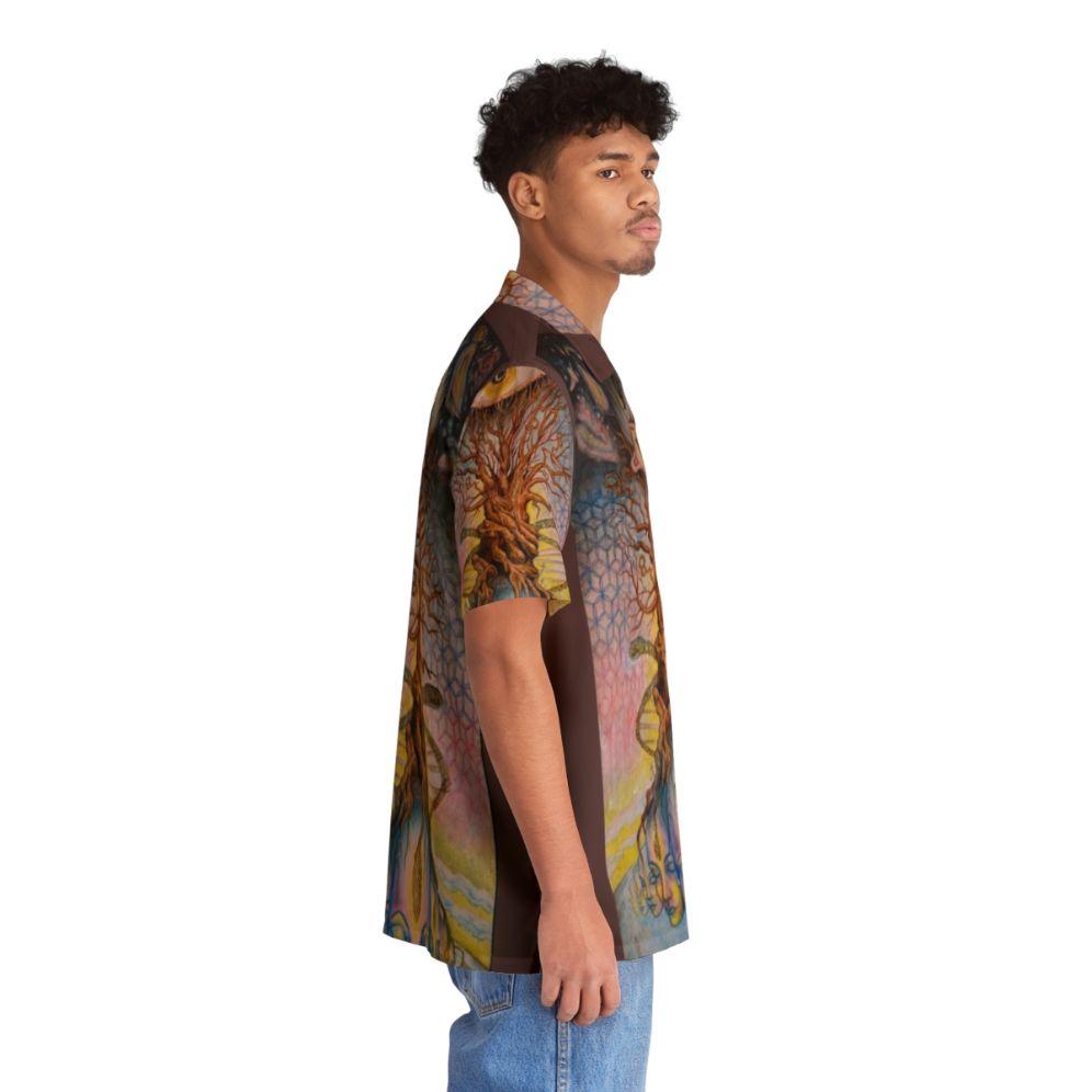 Pineal gland Hawaiian shirt featuring visionary art design - People Pight