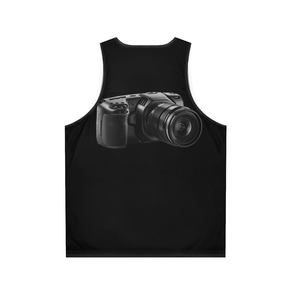 Unisex BMPCC4K Blackmagic Pocket Cinema Camera Tank Top - Back