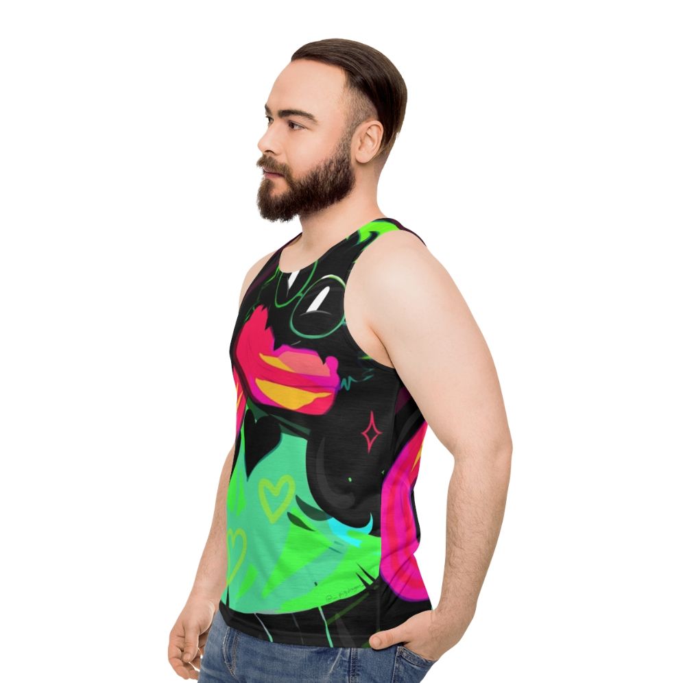 Ralsei Unisex Tank Top - men side